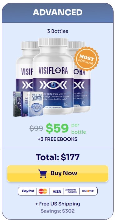 Three bottle value pack eye health supplement with extended supply, bonus gifts, and better long-term savings